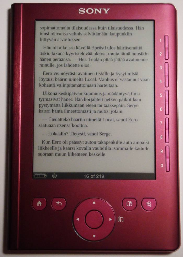 Sony PRS-300 Pocket Edition e-reader, released 2009
